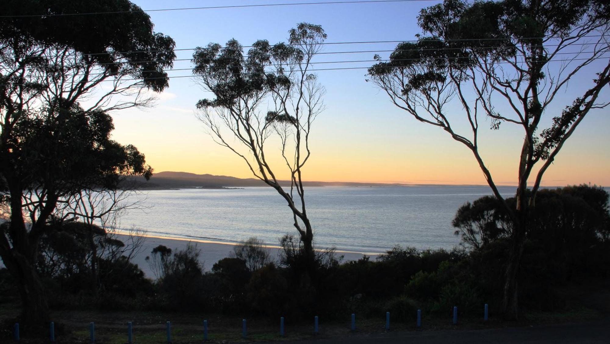 Kingfisher Cottage Beachfront At The Binalong Bay Esterno foto