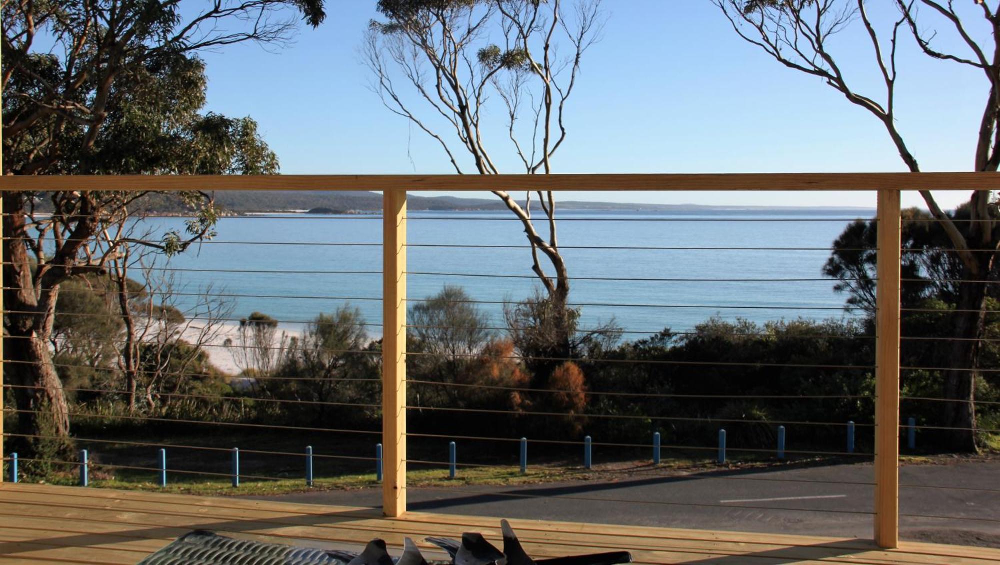 Kingfisher Cottage Beachfront At The Binalong Bay Esterno foto
